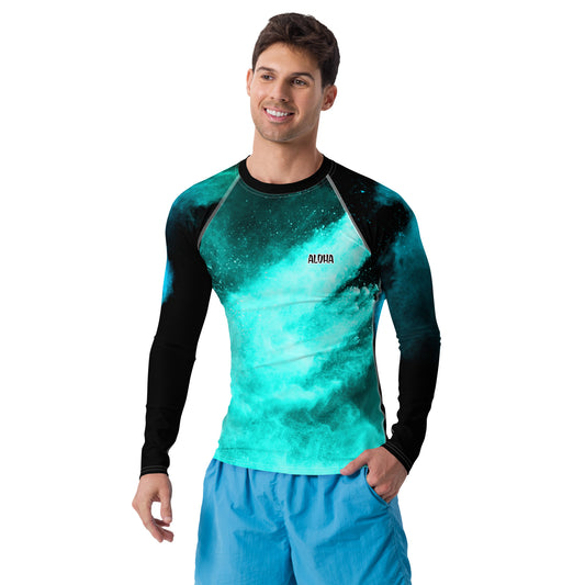 Aloha-Brandungswellen Herren-Rash-Guard