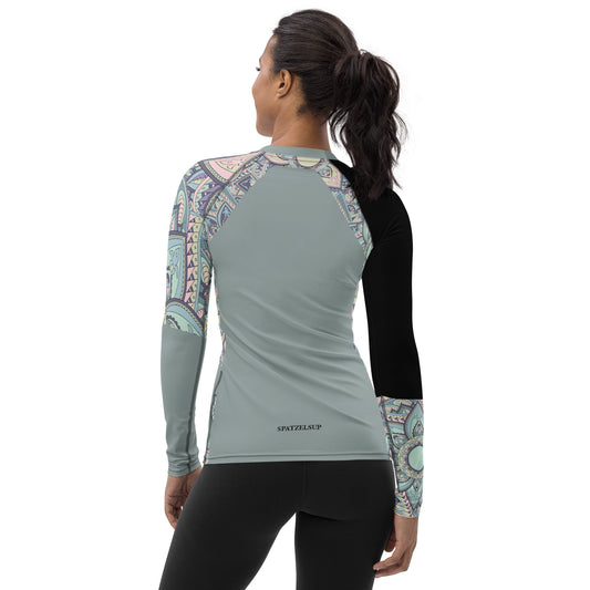 SUP-Yoga Peace and Love Damen Rash-Guard
