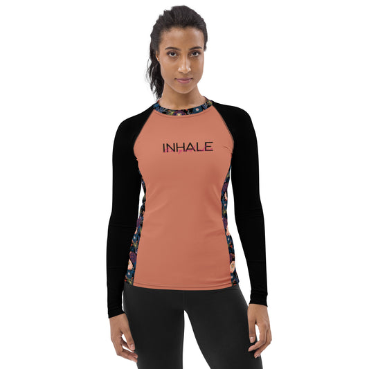 SUP Yoga-INHALE the good vibes-Damen-Rash-Guard