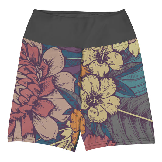 Spatzelsup Flower Yoga Shorts