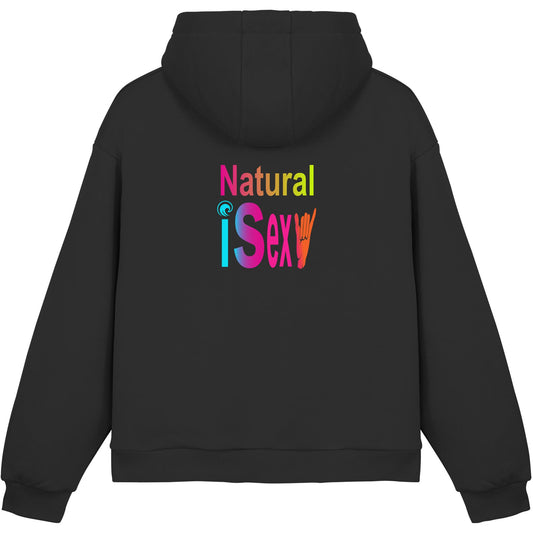 Weird Wide Web-Natural is sexy - Fluffy Boxcut Hoodie