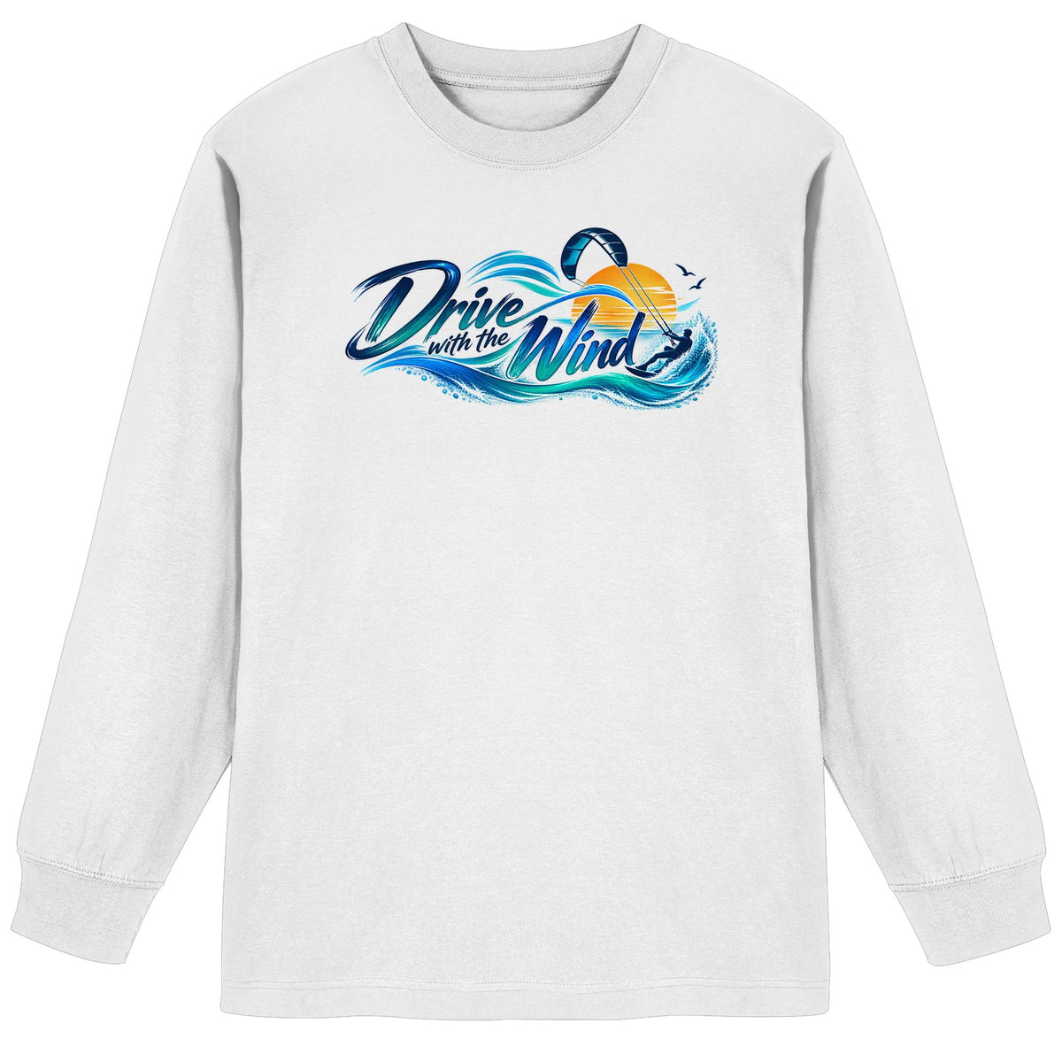 Kite-Drive With The Wind - Organic Heavy Oversized Longsleeve T-Shirt
