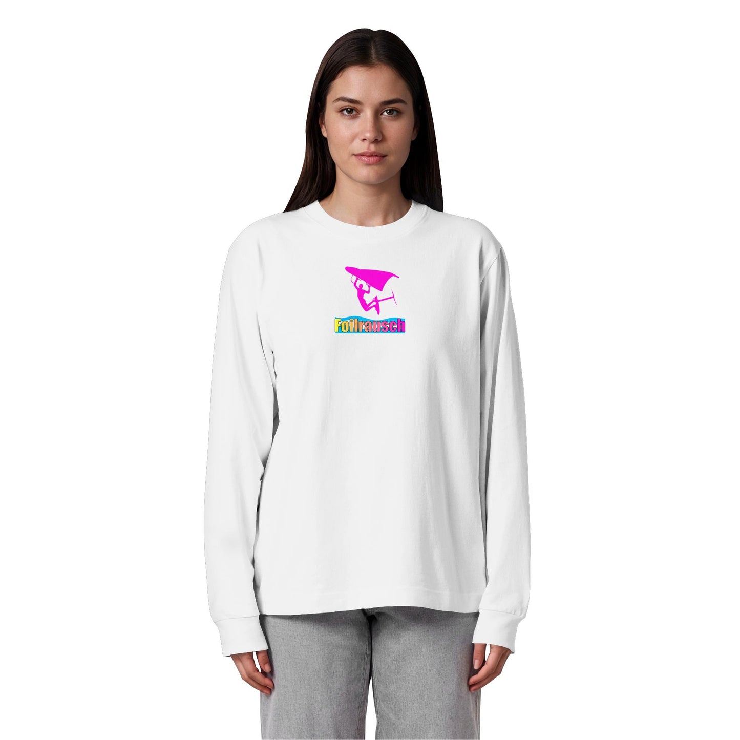 Flying Pilot-Foilrausch - Organic Heavy Oversized Longsleeve T-Shirt