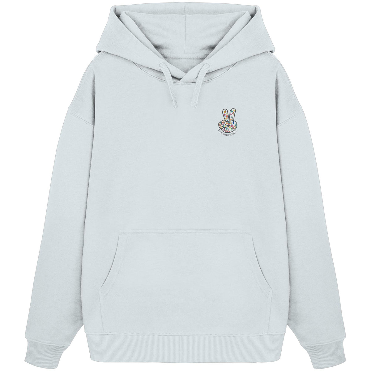 Peace. Waves. Sunsets. - Organic Oversize Hoodie