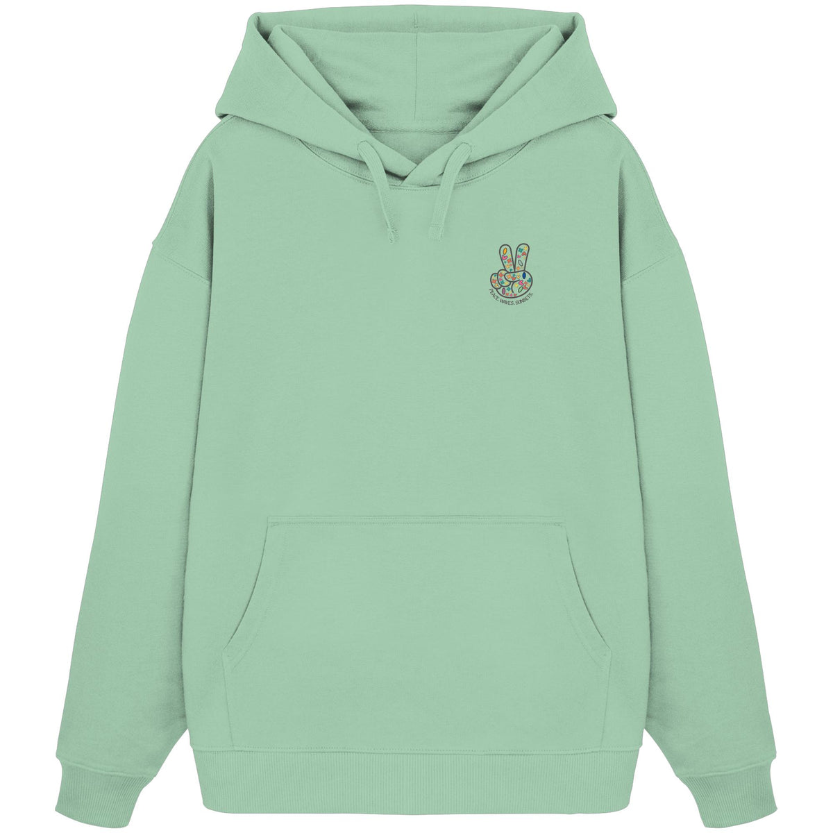 Peace. Waves. Sunsets. - Organic Oversize Hoodie