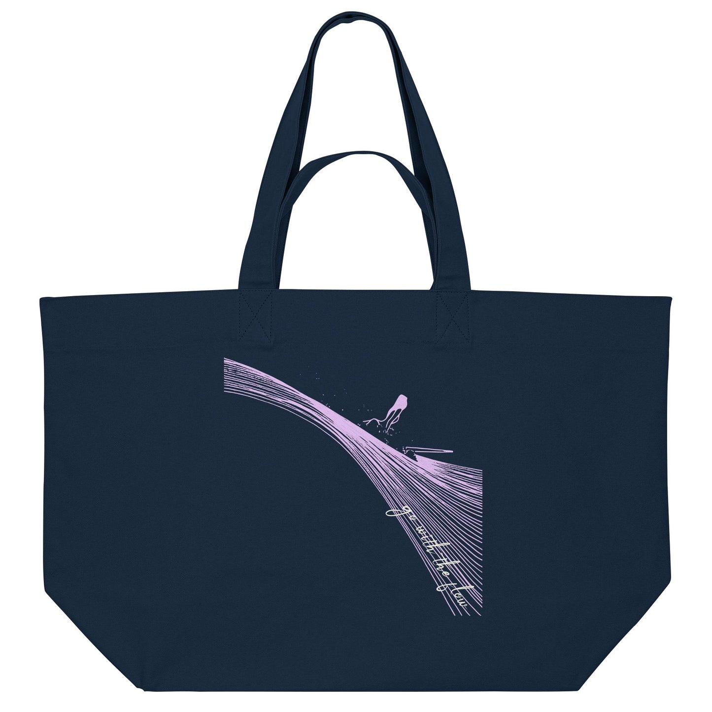 Surfgirl-go withe flow - Organic Shopping-Bag