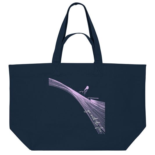 Surfgirl-go withe flow - Organic Shopping-Bag