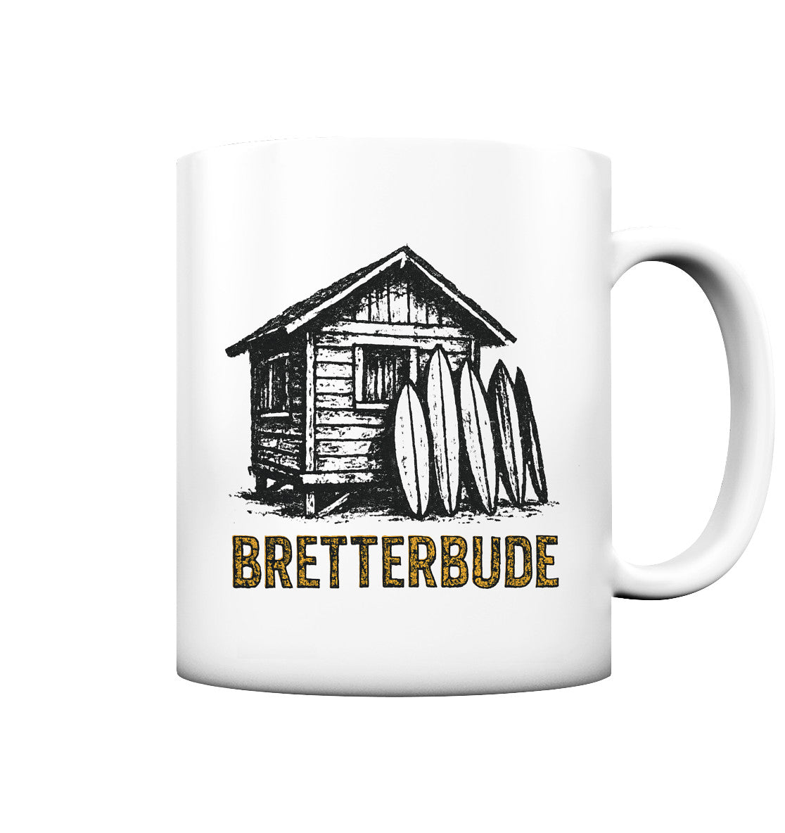 Achtung Bretterbude - Tasse matt