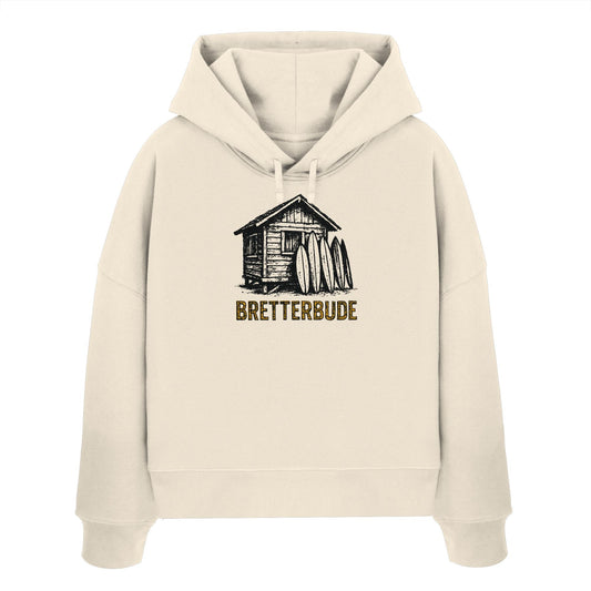 Achtung Bretterbude - Womens Organic Boxcut Hoodie