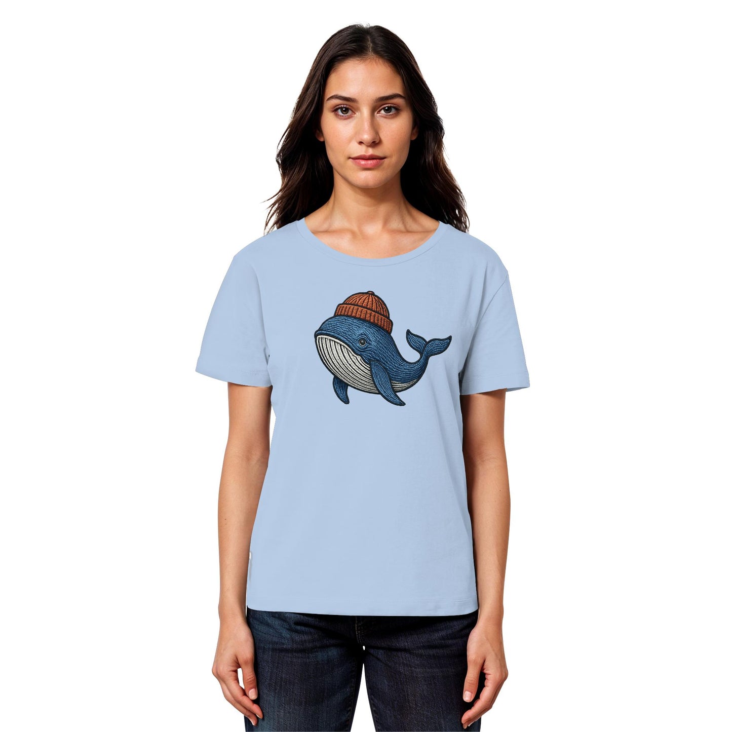 Nordic Whale - Womens Organic Lightweight T-Shirt