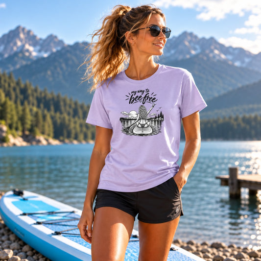 SUP-My Way To Bee Free unser schweres Unisex-T-Shirt