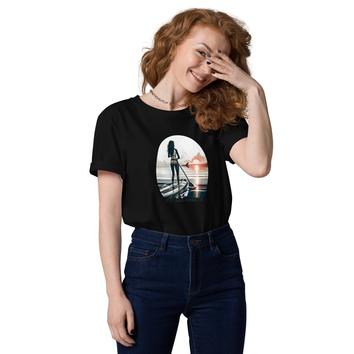 SUP. SAND. SUNSETS -Bio-Baumwoll-T-Shirt
