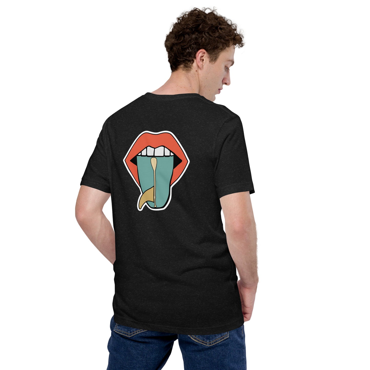 SUP-Zunge Backprint unisex-T-Shirt