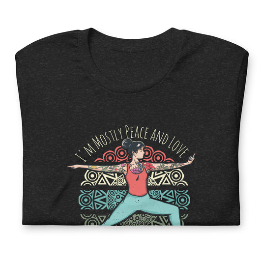SUP-Yoga Peace and Love - Ladies Shirt
