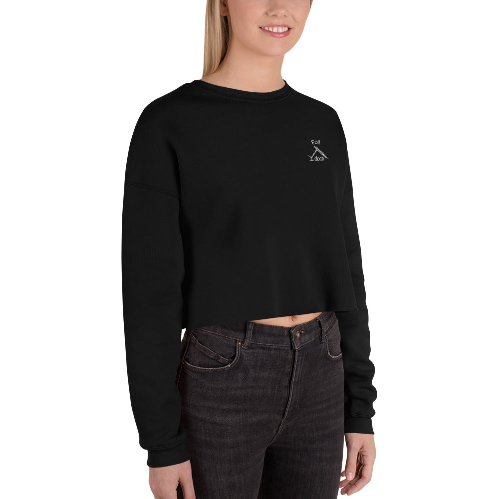 Foil doch Crop-Sweatshirt