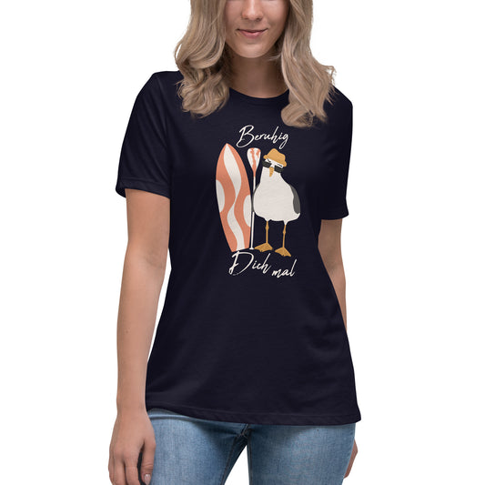 SUP-Möwe-Beruhig dich mal! Ich geh paddeln! Damen-T-Shirt