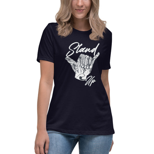Stand Up Hang Loose lockeres Damen-T-Shirt