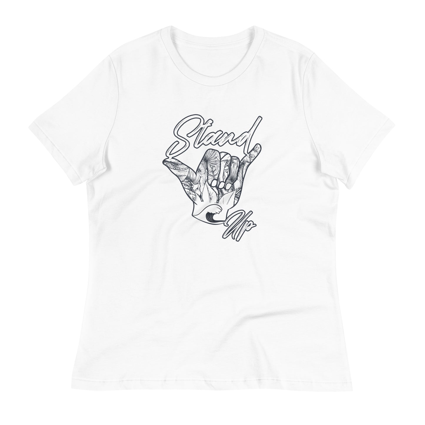 Stand Up Hang Loose lockeres Damen-T-Shirt