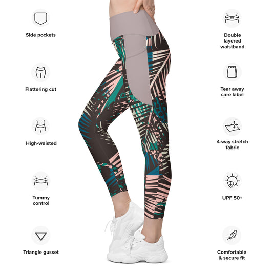 Tropical Spatzelsup Girl Leggings mit Seitentaschen