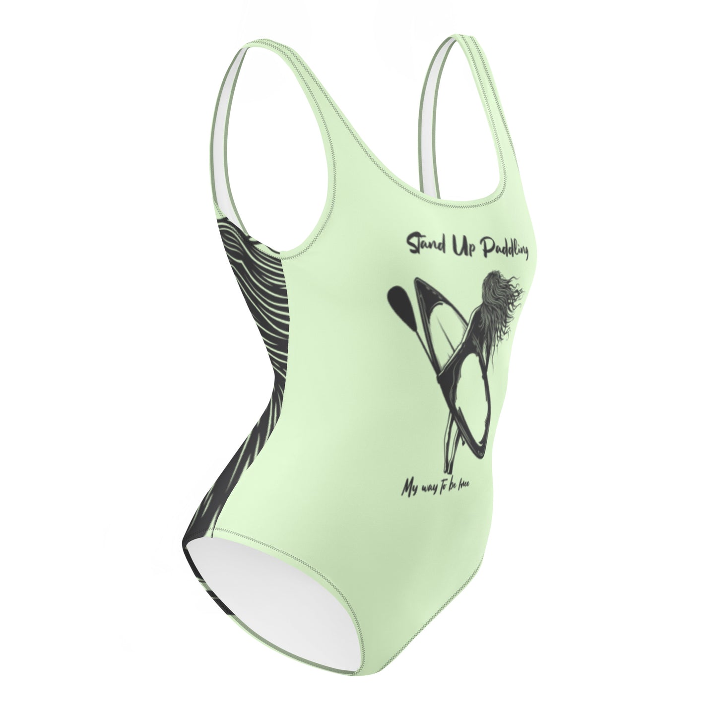 Stand Up Paddling- My way to be free einteiliger Badeanzug