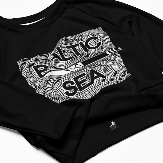 Sup-Baltic Sea recycelte langarm Crop Top mit UV-Schutz