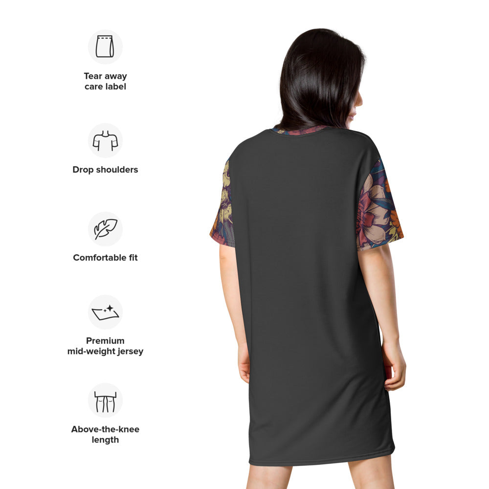 Spatzelsup Flower T-Shirt Kleid