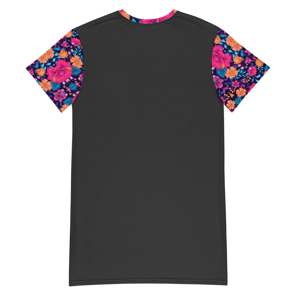 T-Shirt-Kleid Spatzelsup Aloha-Flowers