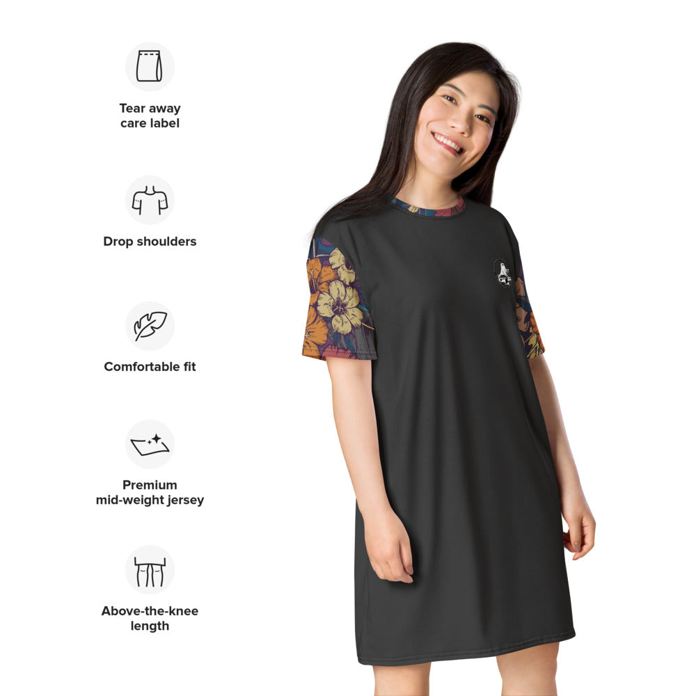 Spatzelsup Flower T-Shirt Kleid