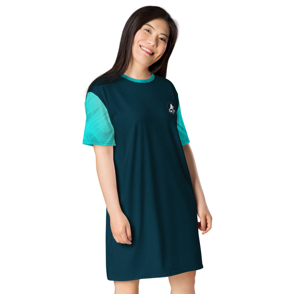 T-Shirt-Kleid Spatzelsup Neon-Palms