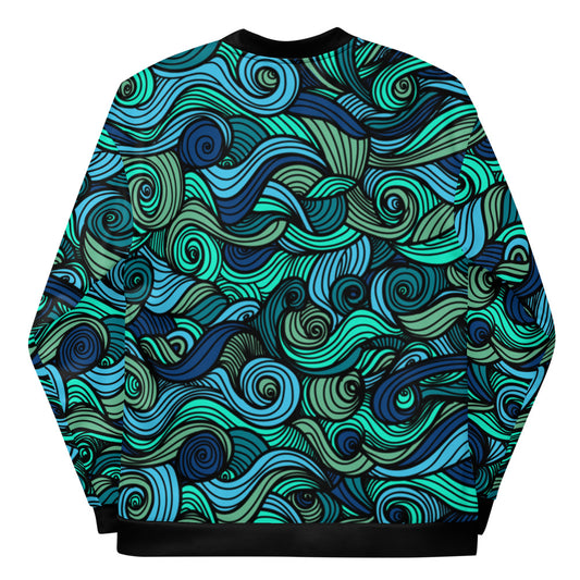 SUP-Neon Wave die Unisex Bomberjacke