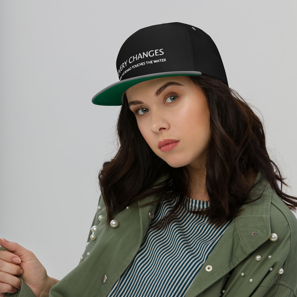 Everything Changes When The Board Touches The Water Snapback
