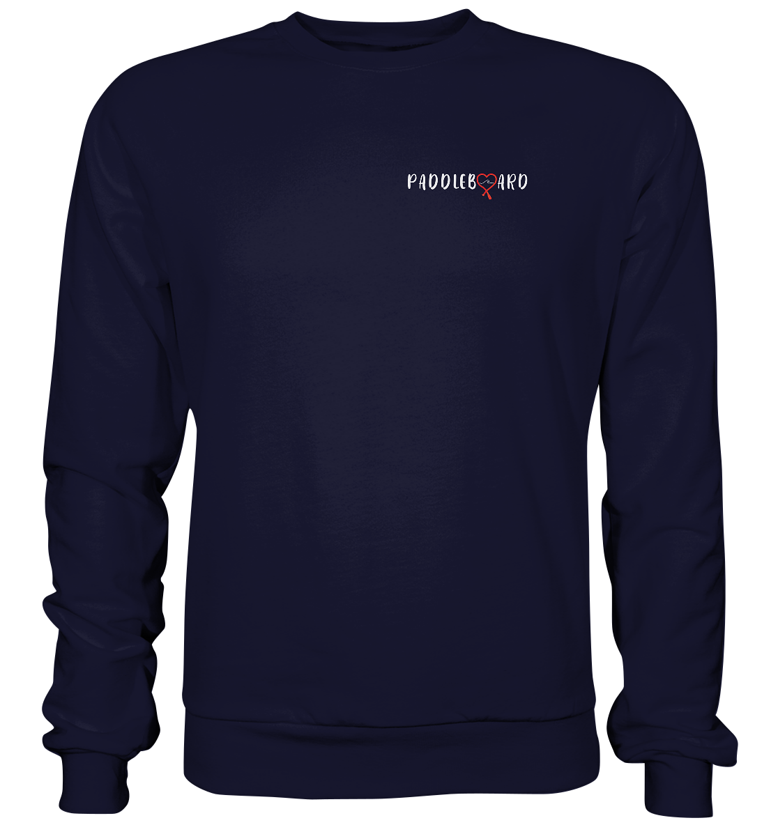 Paddleboard- ein Herz für die Welle - Basic Sweatshirt