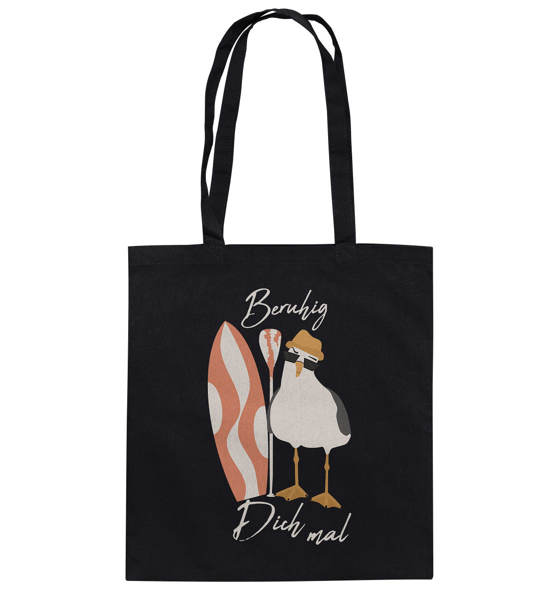 SUP-Möwe-Beruhig dich mal! Ich geh paddeln! - Baumwolltasche