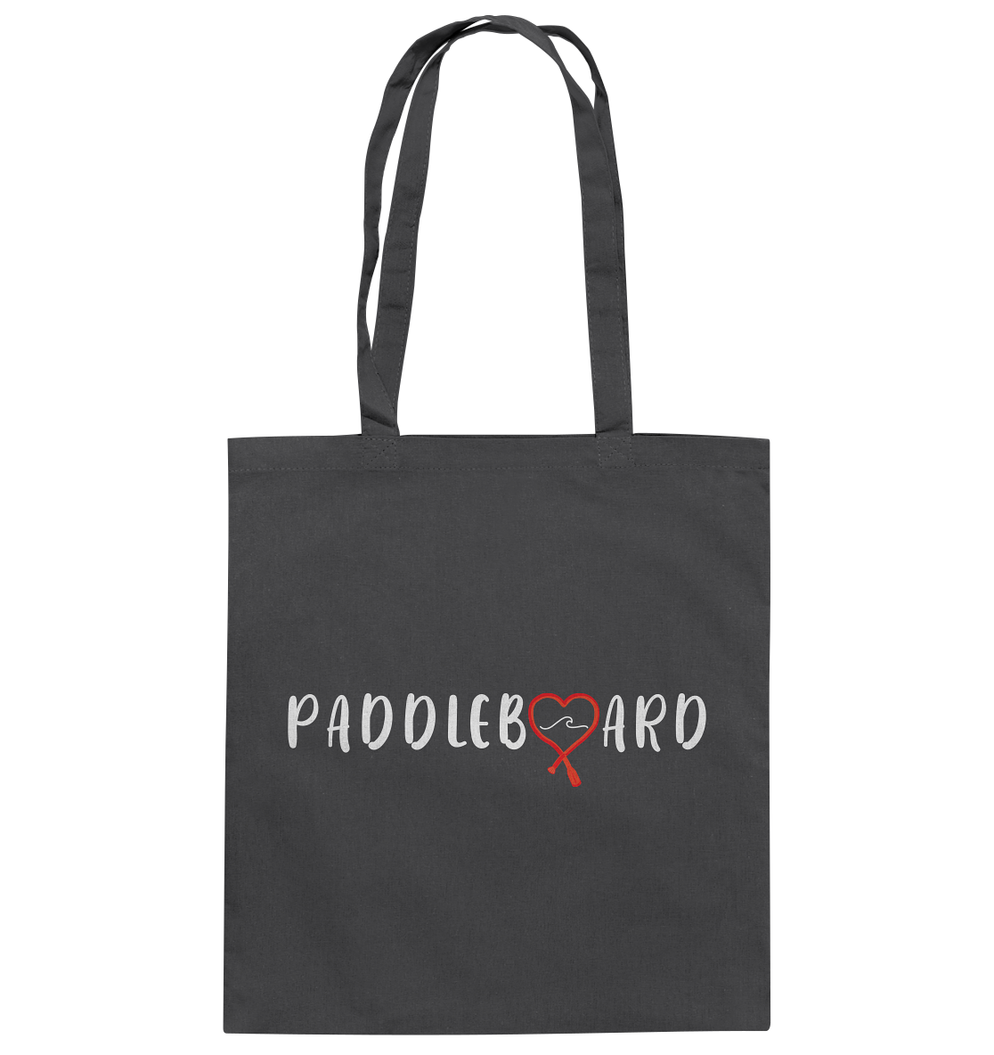 Paddleboard- ein Herz für die Welle - Baumwolltasche