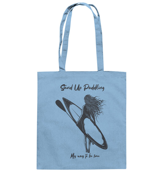 Stand Up Paddling- My way to be free - Baumwolltasche