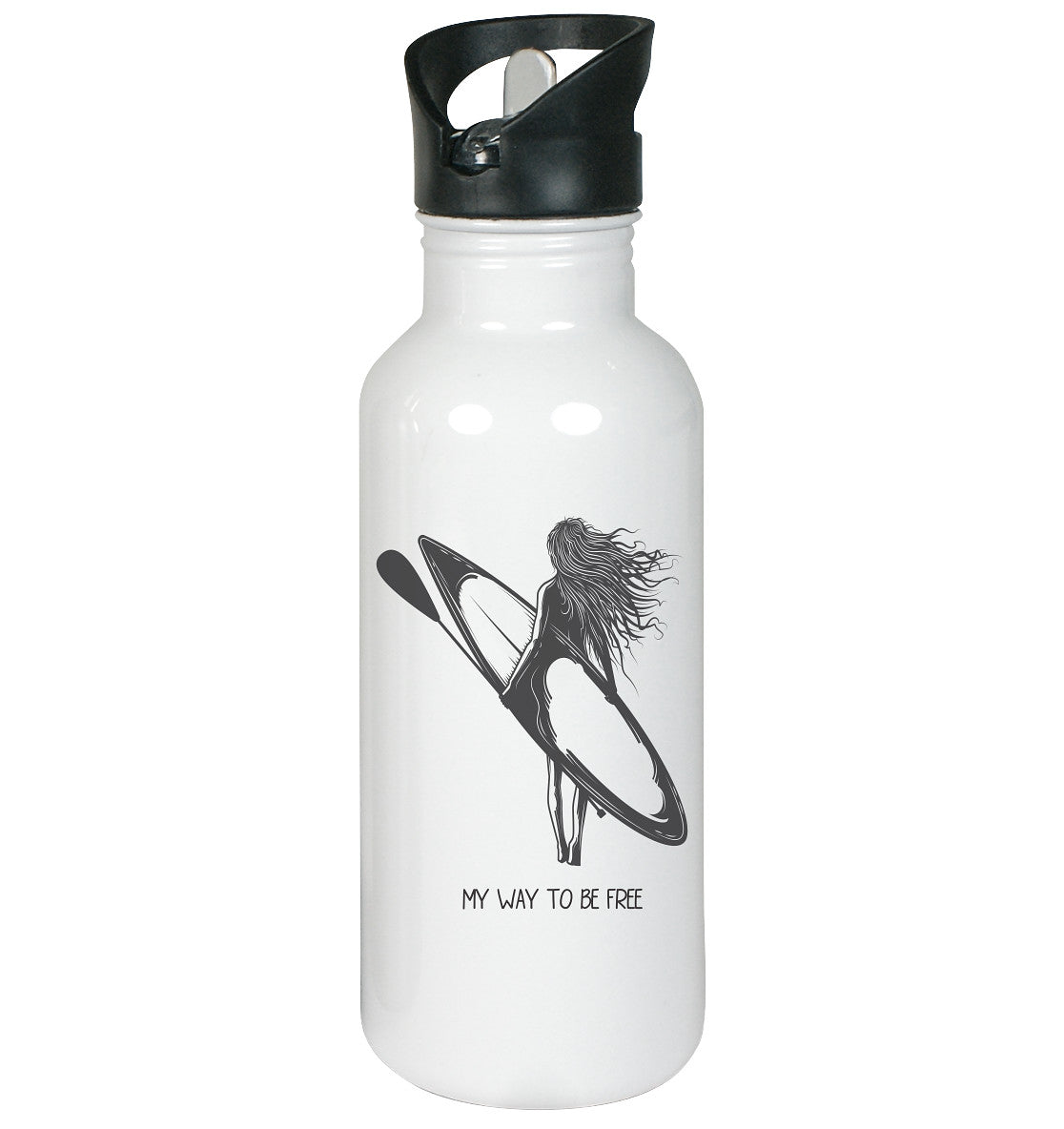 MY WAY TO BE FREE - Edelstahl-Trinkflasche