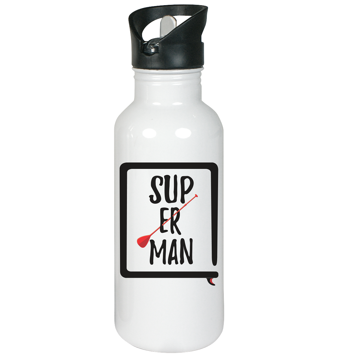 SUP ER MAN - Edelstahl-Trinkflasche