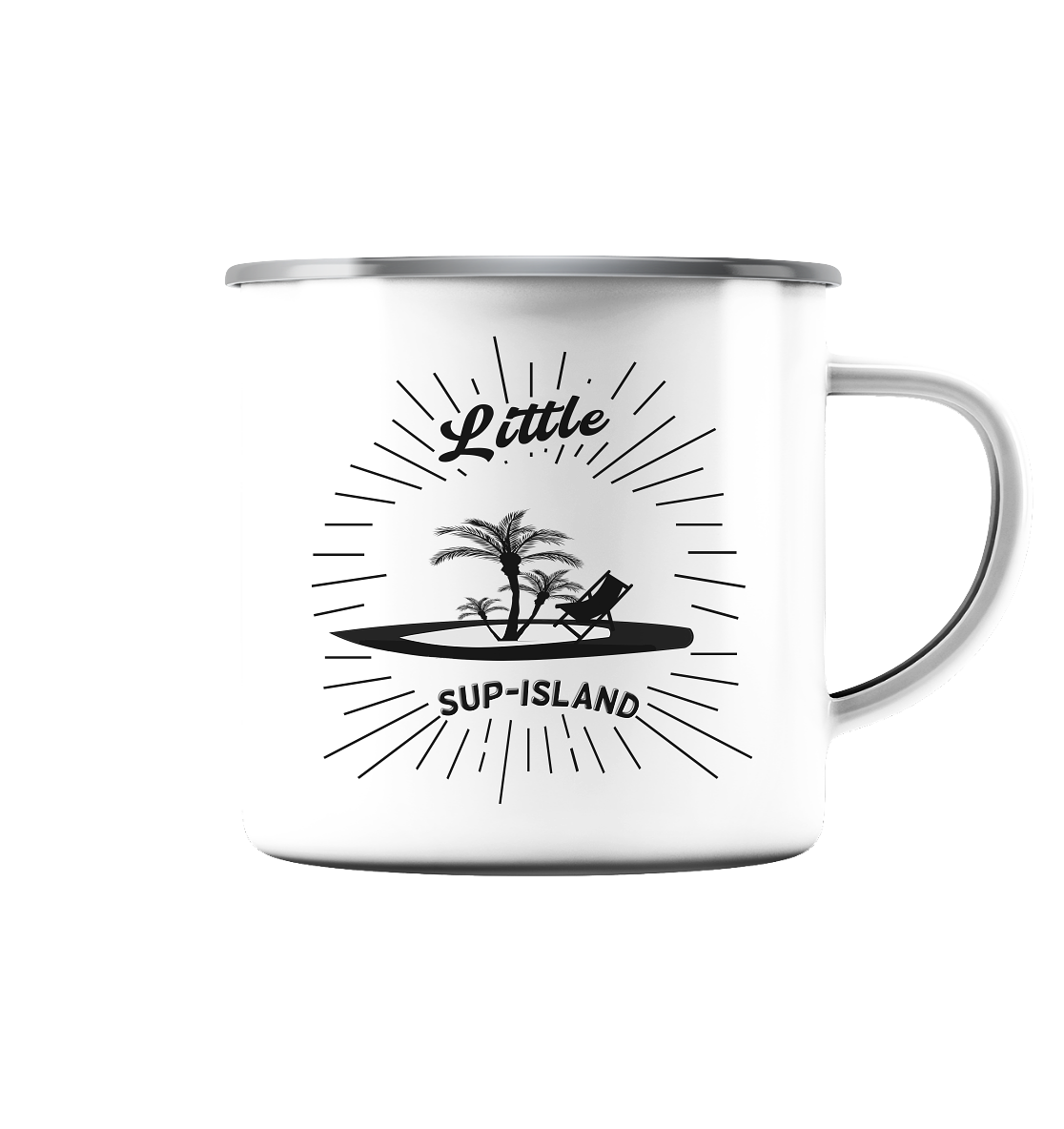 SUP Island - Emaille Tasse