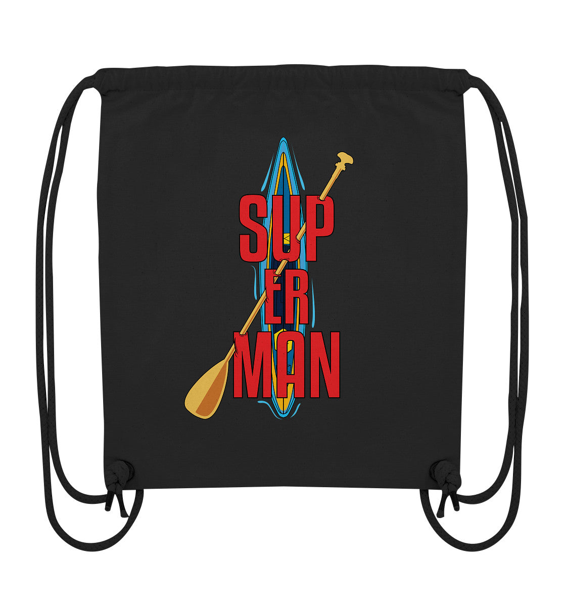 SUP ER MAN - Organic Gym-Bag