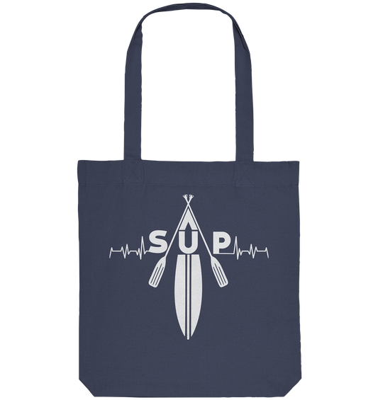 SUP Heartbeat clean Schrift - Organic Tote-Bag