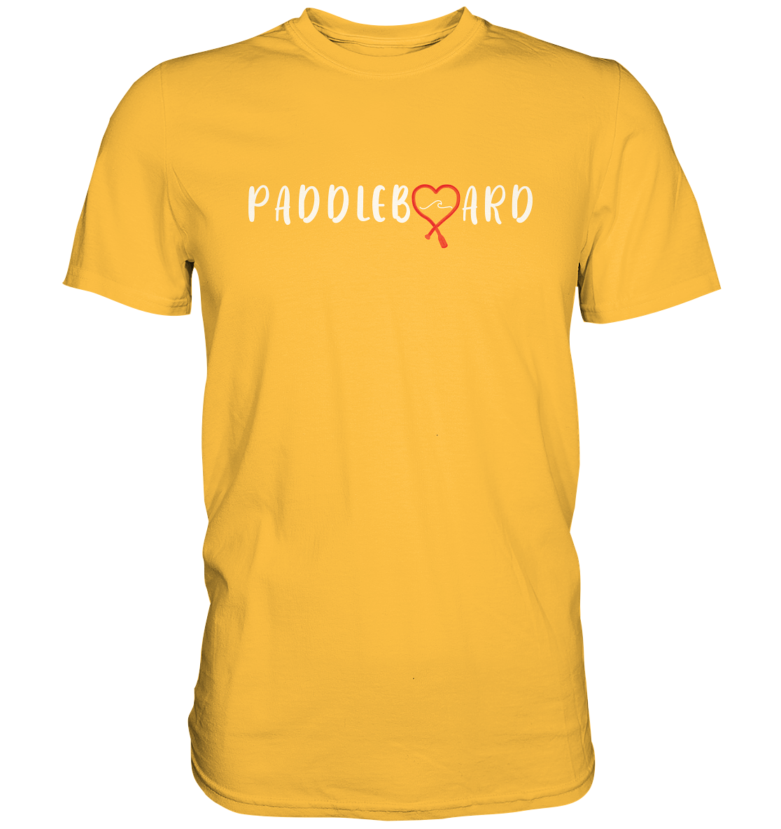 Paddleboard- ein Herz für die Welle - Premium Shirt