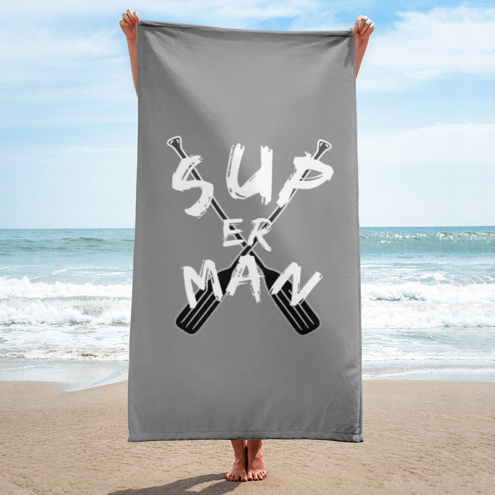 SUPer Man Strandhandtuch