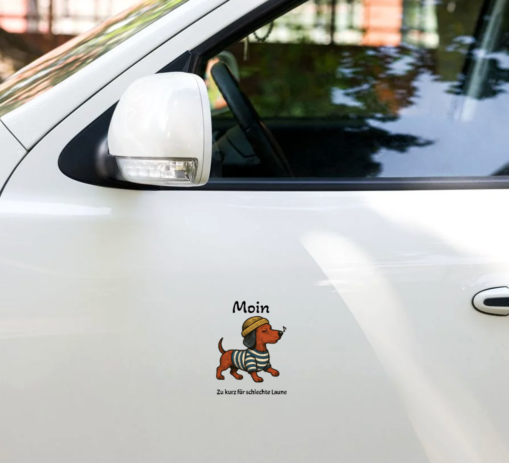 Moin Dackel Aufkleber