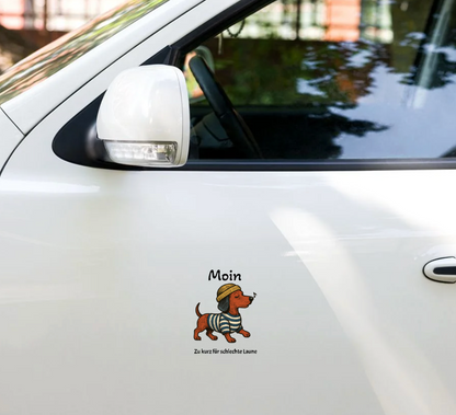 Moin Dackel Aufkleber