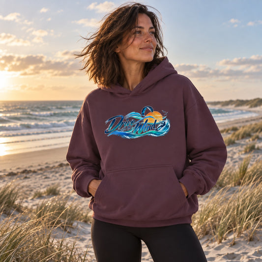 Kite-Drive With The Wind - Fluffy Boxcut Hoodie
