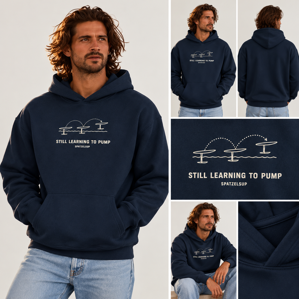 Pump Still Learning to - Midweight-Hoodie