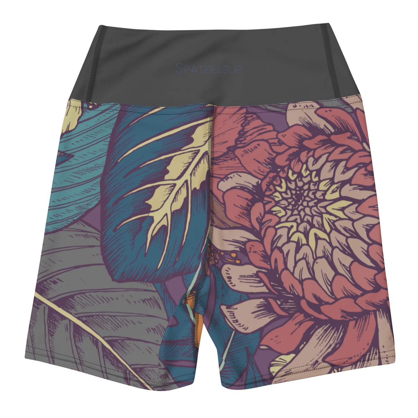 Spatzelsup Flower Yoga Shorts