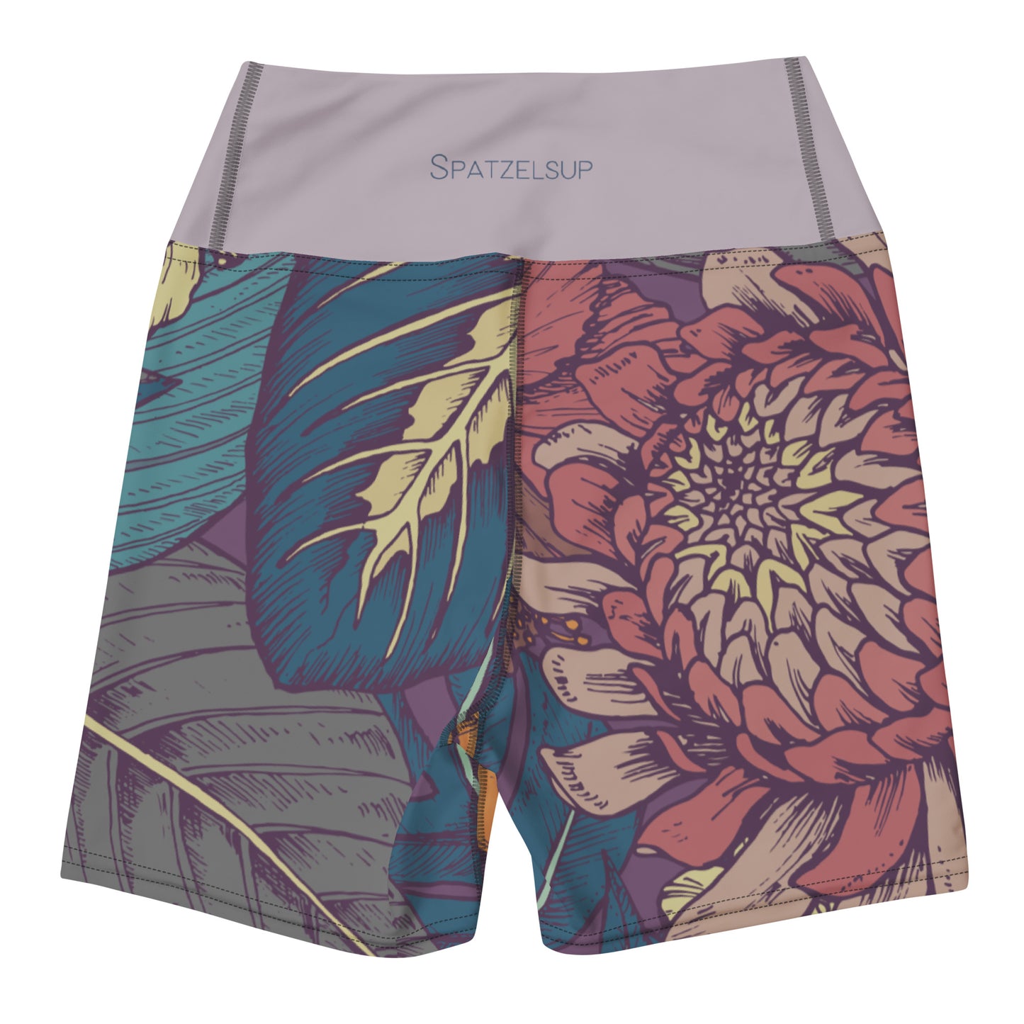 Spatzelsup Flower Yoga Shorts