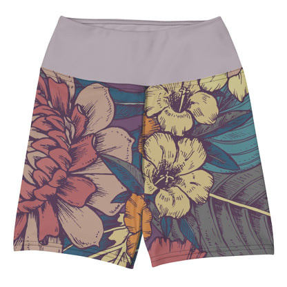 Spatzelsup Flower Yoga Shorts