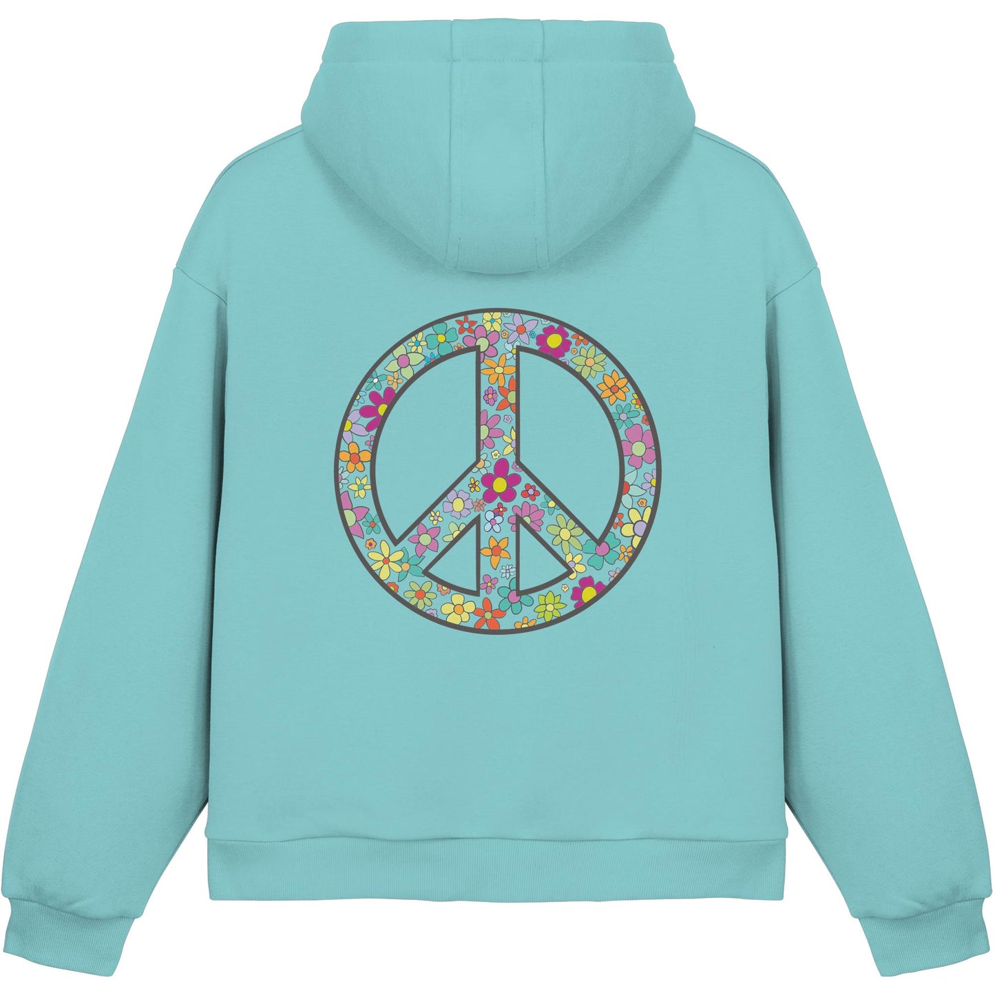 Peace. Waves. Sunsets. - Fluffy Boxcut Hoodie